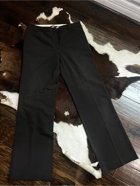 Elie Tahari Brown Tailored Straight-Leg Trousers